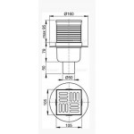 Трап душевой AlcaPlast APV2-BL-01